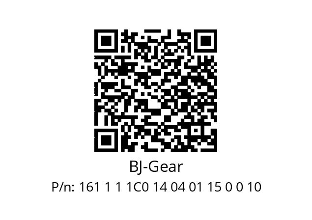   BJ-Gear 161 1 1 1C0 14 04 01 15 0 0 10