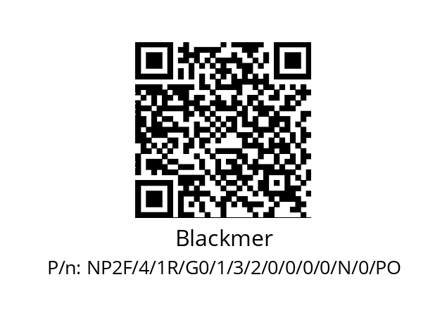   Blackmer NP2F/4/1R/G0/1/3/2/0/0/0/0/N/0/PO