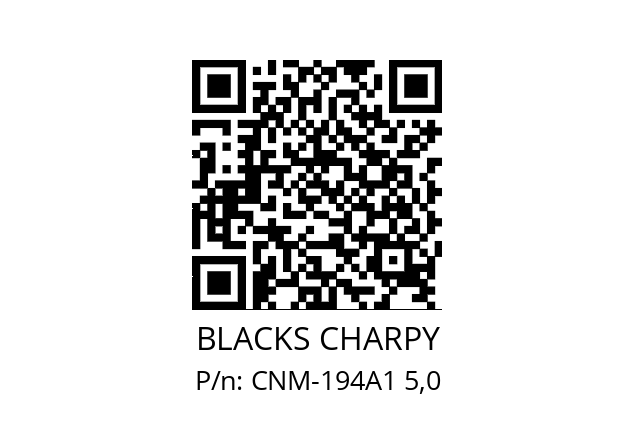   BLACKS CHARPY CNM-194A1 5,0