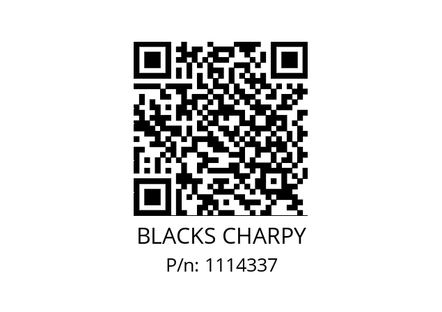   BLACKS CHARPY 1114337