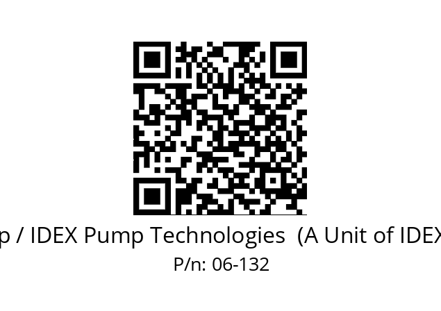   Blagdon Pump / IDEX Pump Technologies  (A Unit of IDEX Corporation) 06-132