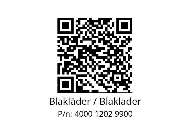   Blakläder / Blaklader 4000 1202 9900