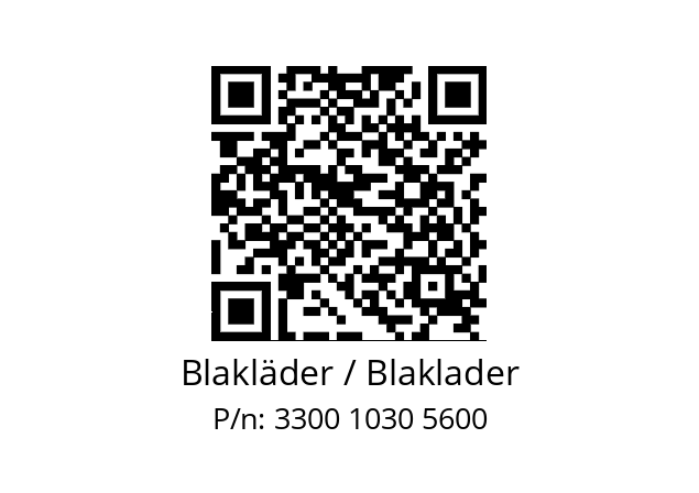   Blakläder / Blaklader 3300 1030 5600