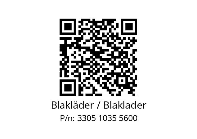   Blakläder / Blaklader 3305 1035 5600