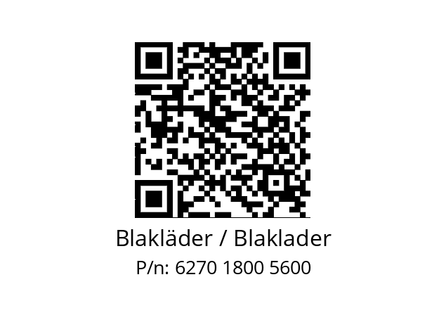   Blakläder / Blaklader 6270 1800 5600