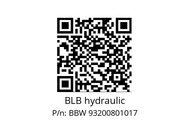   BLB hydraulic BBW 93200801017