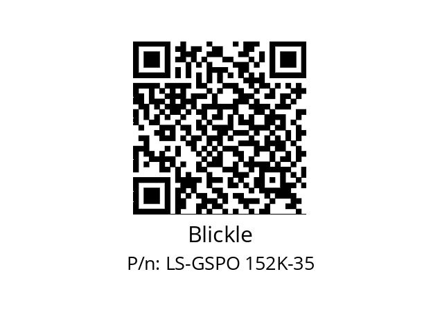   Blickle LS-GSPO 152K-35