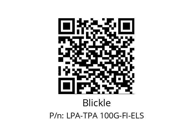   Blickle LPA-TPA 100G-FI-ELS