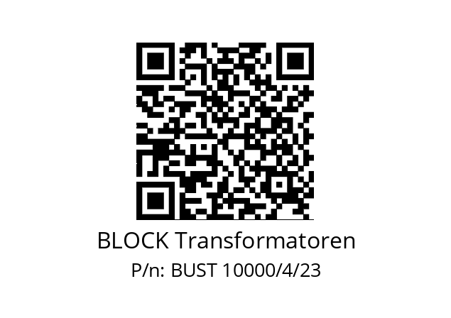   BLOCK Transformatoren BUST 10000/4/23