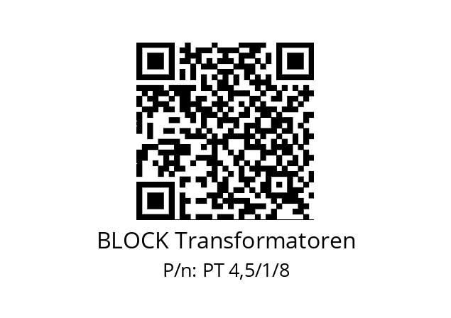   BLOCK Transformatoren PT 4,5/1/8