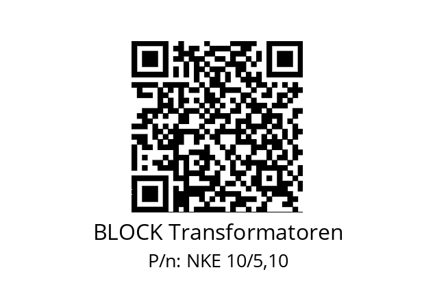   BLOCK Transformatoren NKE 10/5,10