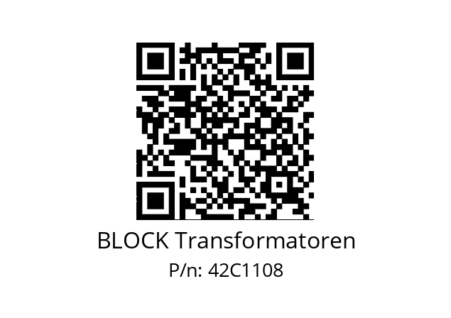   BLOCK Transformatoren 42C1108