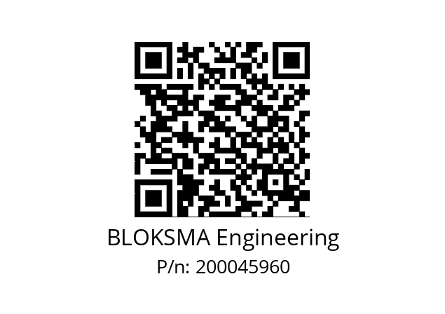   BLOKSMA Engineering 200045960