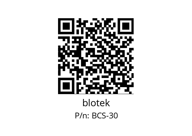   blotek BCS-30