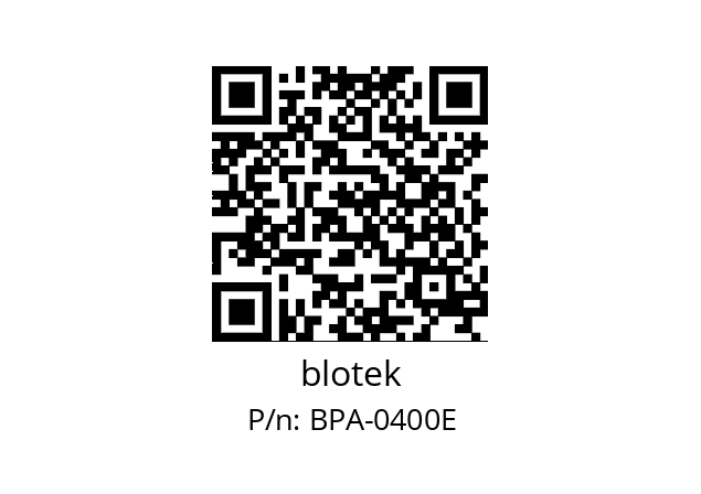   blotek BPA-0400E