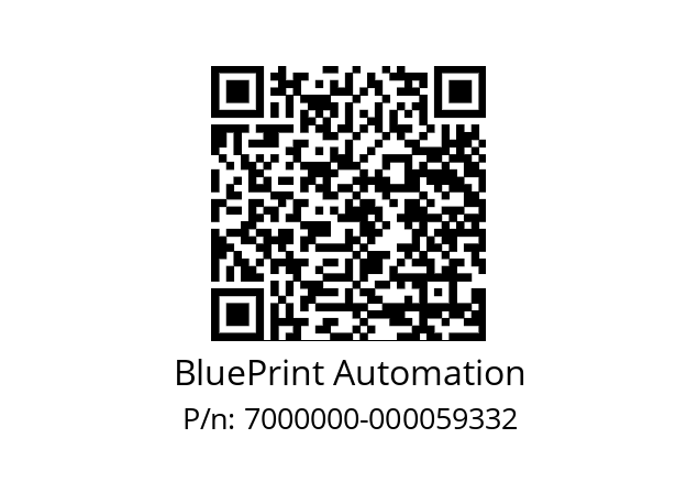   BluePrint Automation 7000000-000059332