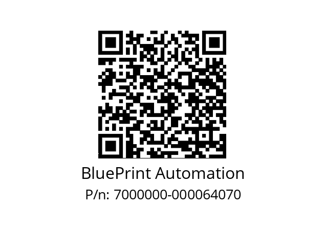   BluePrint Automation 7000000-000064070