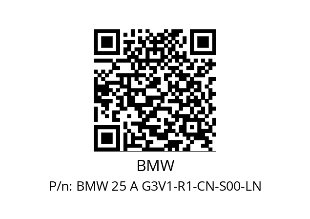   BMW BMW 25 A G3V1-R1-CN-S00-LN