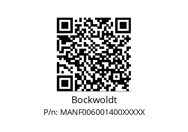   Bockwoldt MANF006001400XXXXX