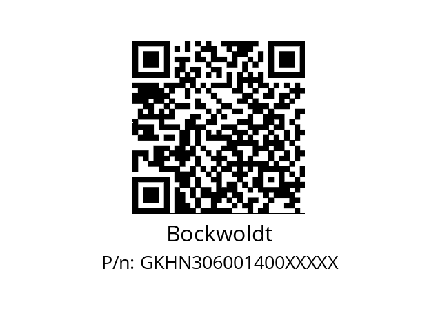   Bockwoldt GKHN306001400XXXXX