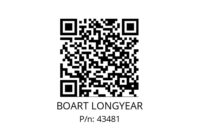   BOART LONGYEAR 43481