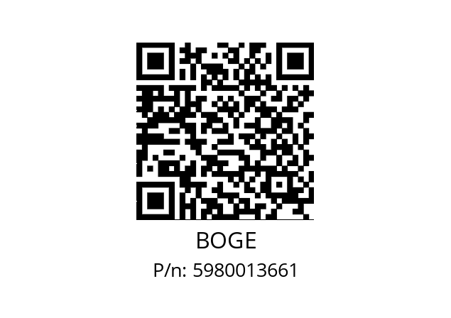   BOGE 5980013661