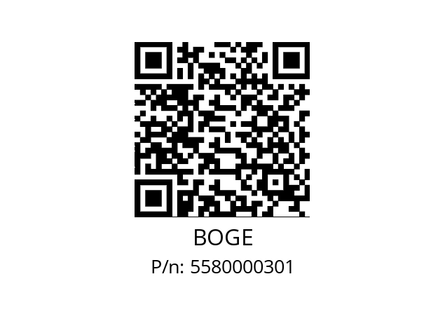   BOGE 5580000301