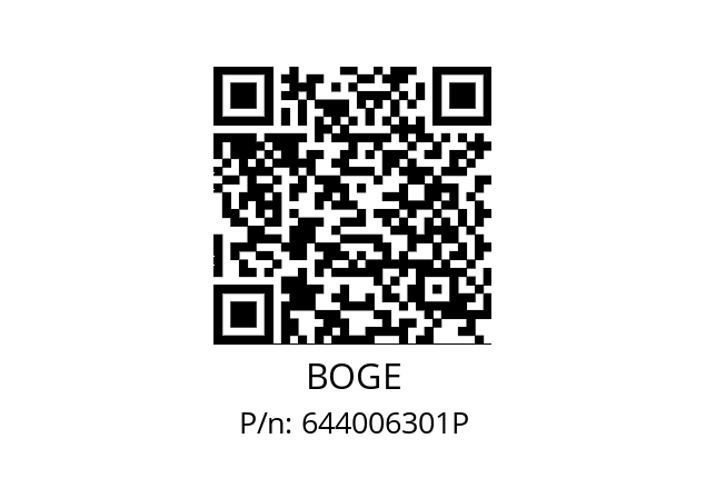   BOGE 644006301P