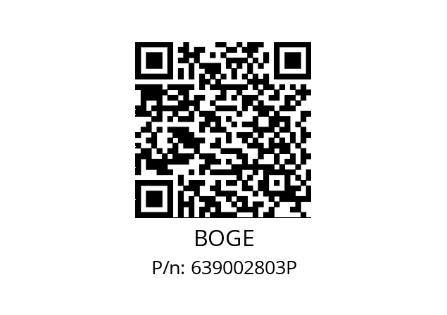   BOGE 639002803P