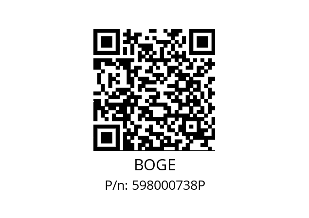   BOGE 598000738P