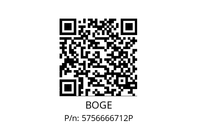   BOGE 5756666712P