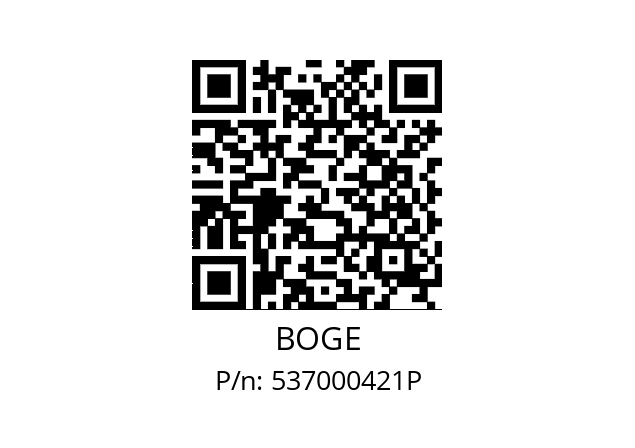   BOGE 537000421P