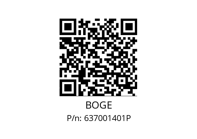   BOGE 637001401P