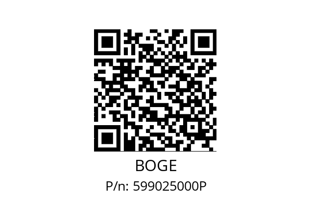   BOGE 599025000P