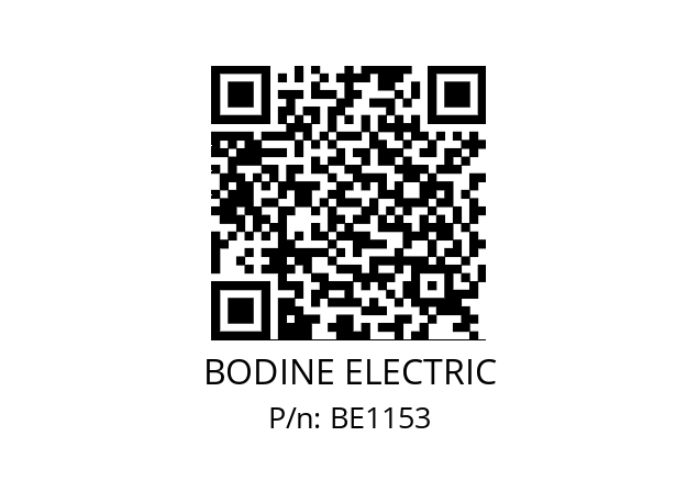   BODINE ELECTRIC BE1153