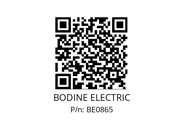   BODINE ELECTRIC BE0865