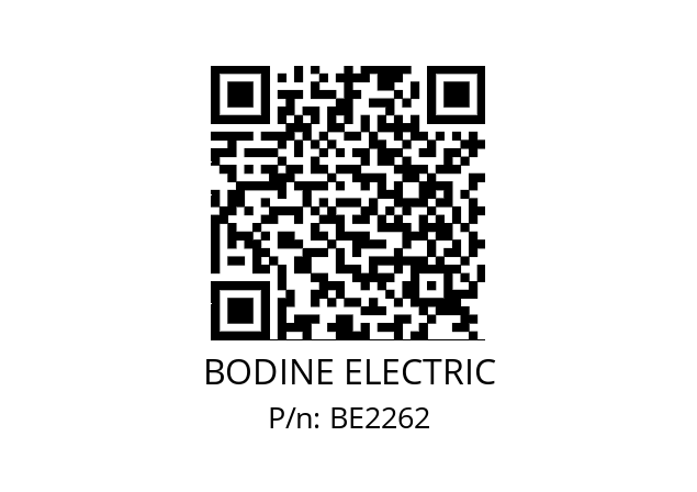   BODINE ELECTRIC BE2262