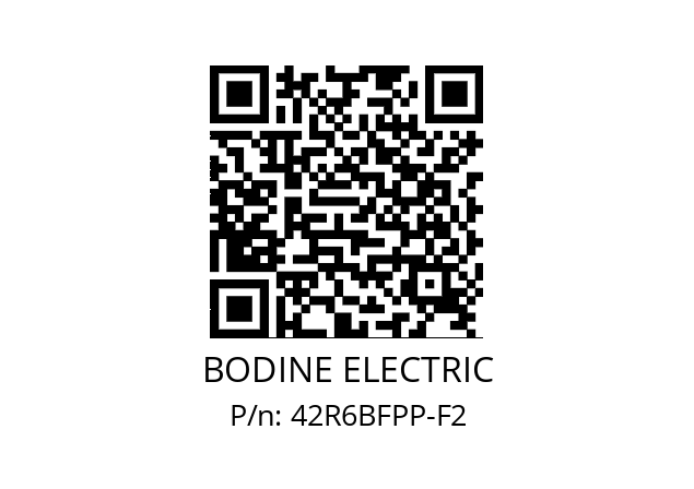   BODINE ELECTRIC 42R6BFPP-F2