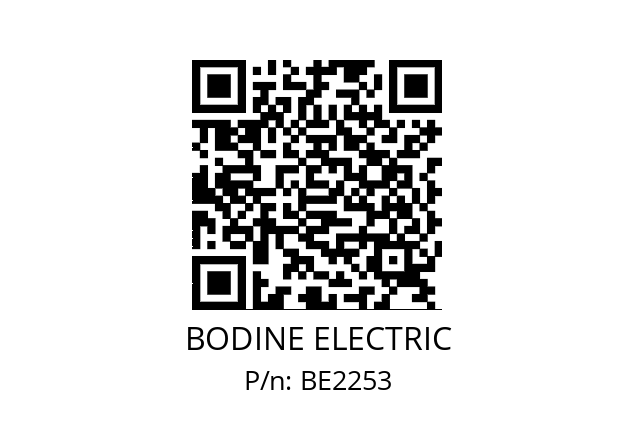   BODINE ELECTRIC BE2253