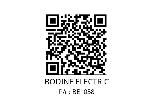   BODINE ELECTRIC BE1058