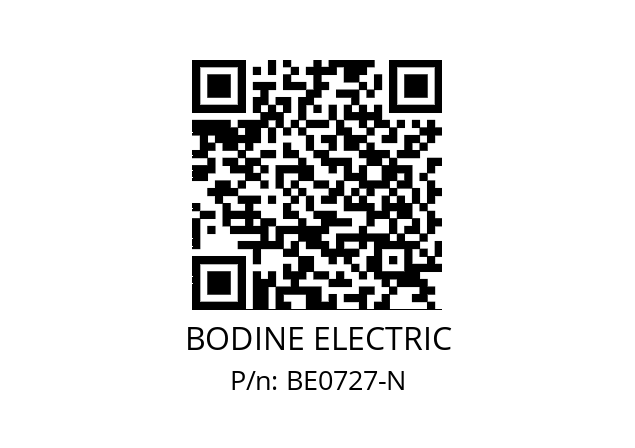   BODINE ELECTRIC BE0727-N