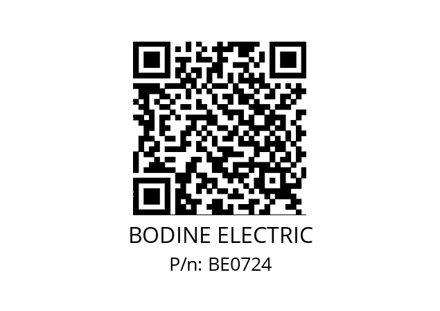   BODINE ELECTRIC BE0724