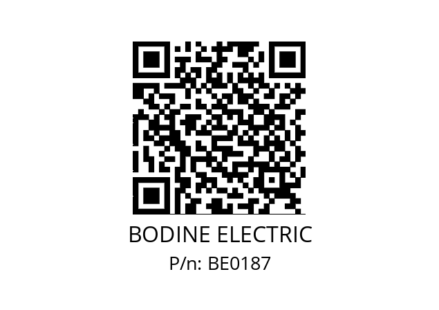   BODINE ELECTRIC BE0187