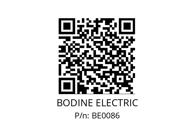   BODINE ELECTRIC BE0086