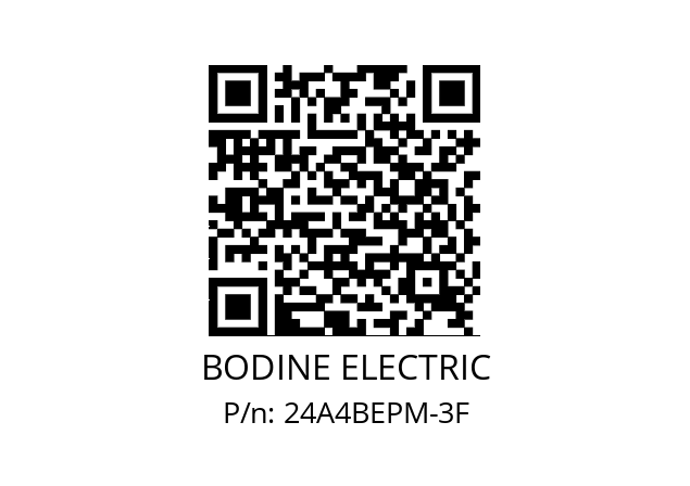   BODINE ELECTRIC 24A4BEPM-3F