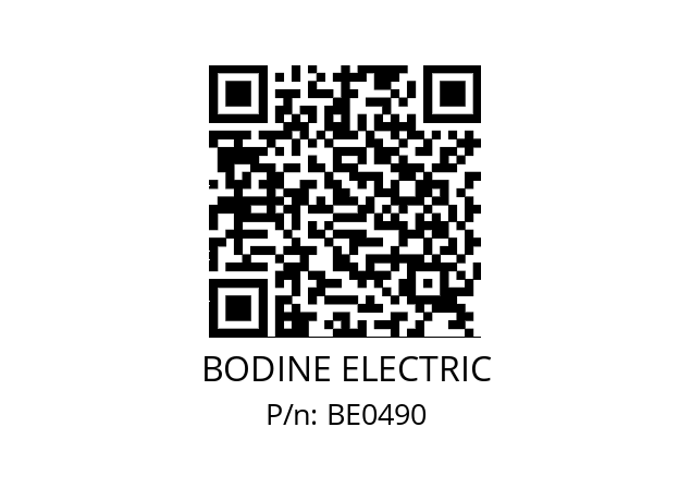   BODINE ELECTRIC BE0490