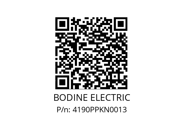  42A7BEPM-F2 BODINE ELECTRIC 4190PPKN0013