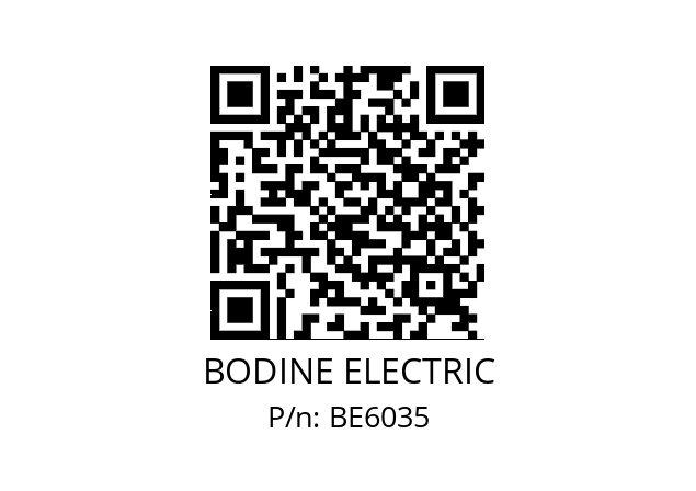   BODINE ELECTRIC BE6035