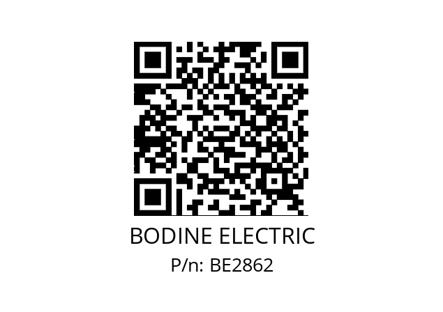   BODINE ELECTRIC BE2862