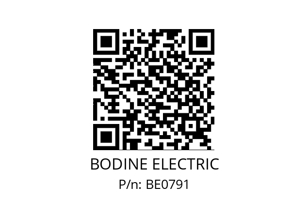   BODINE ELECTRIC BE0791